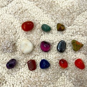 Lot of polished stones
